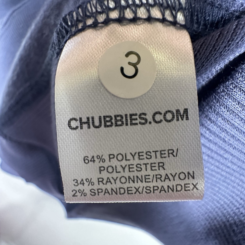 Chubbies Men's Soft Terry Crewneck The Sketchy Blue Sweat Shirt Size Medium - Picture 6 of 8